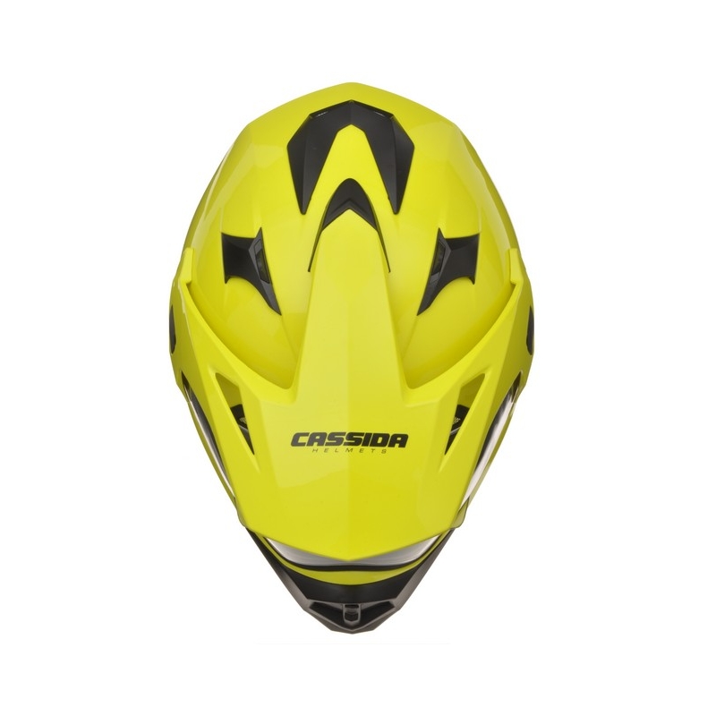 Cască de motocicletă Enduro Cassida Tour galben fluo