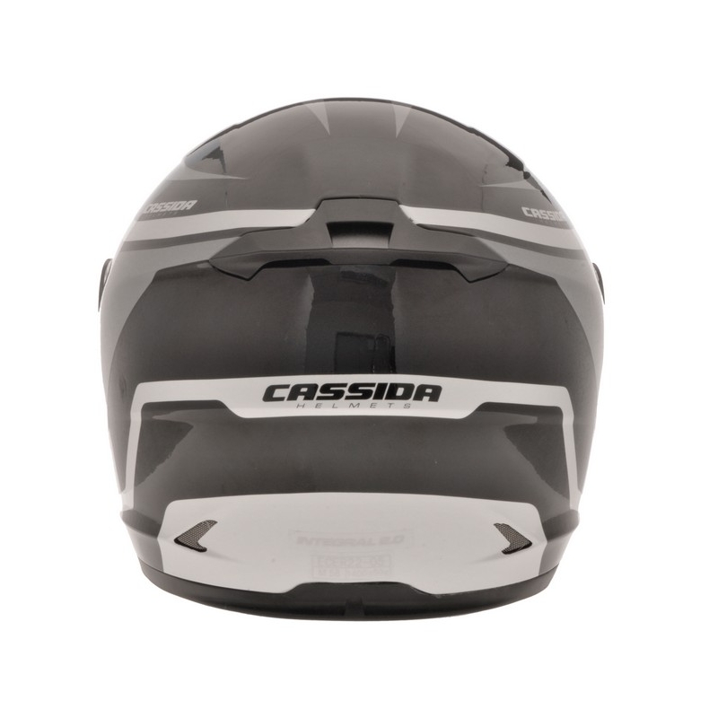 Cască de motocicletă Cassida Integral 2.0 negru-alb-gri negru-vanzare gri lichidare
