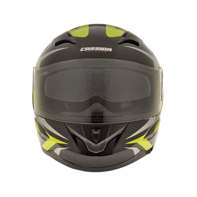 Cască de motociclist Cassida Integral 2.0 negru-gri-galben-fluo