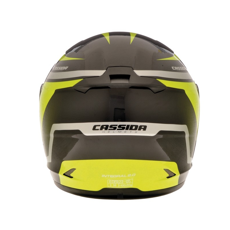Cască de motociclist Cassida Integral 2.0 negru-gri-galben-fluo