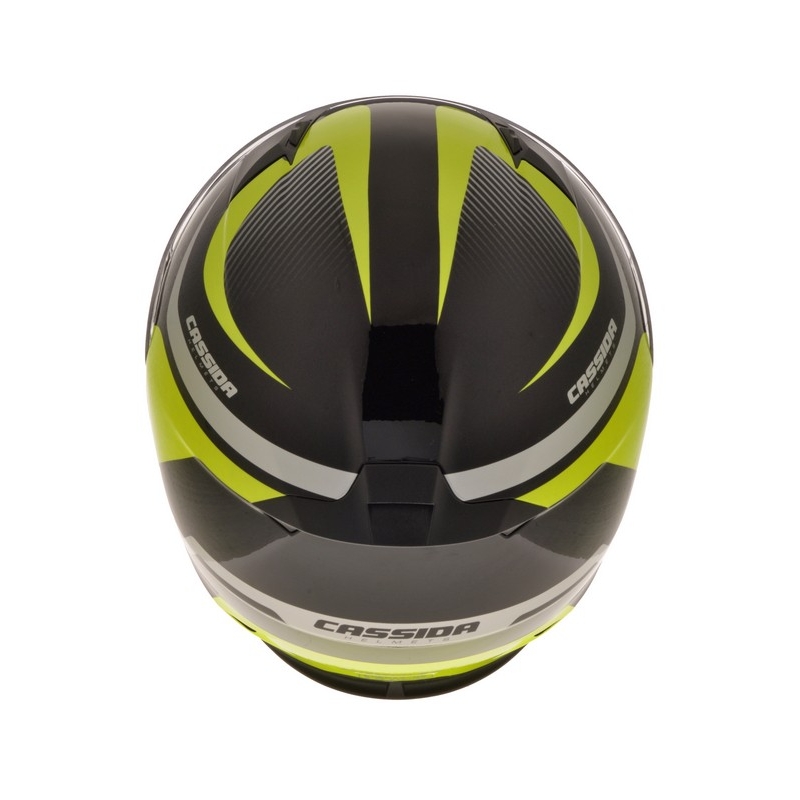 Cască de motociclist Cassida Integral 2.0 negru-gri-galben-fluo