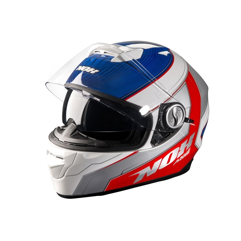 NOX N301 Prime albastru-roșu cască de motocicletă integrală lichidare
