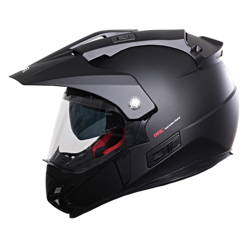Cască de enduro cu parasolar RSA MX-01 negru mat lichidare