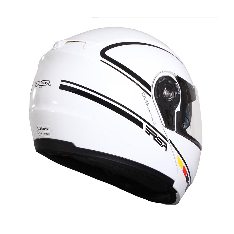 Cască de motocicletă RSA TR-01 alb-negru lichidare