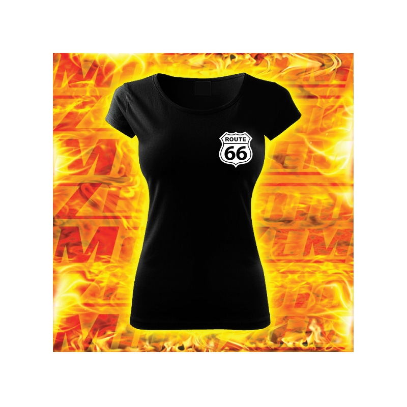 Tricou pentru femei cu motiv Route 66 lichidare