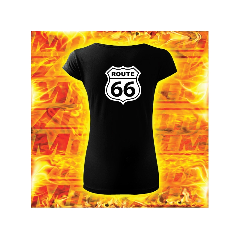 Tricou pentru femei cu motiv Route 66 lichidare