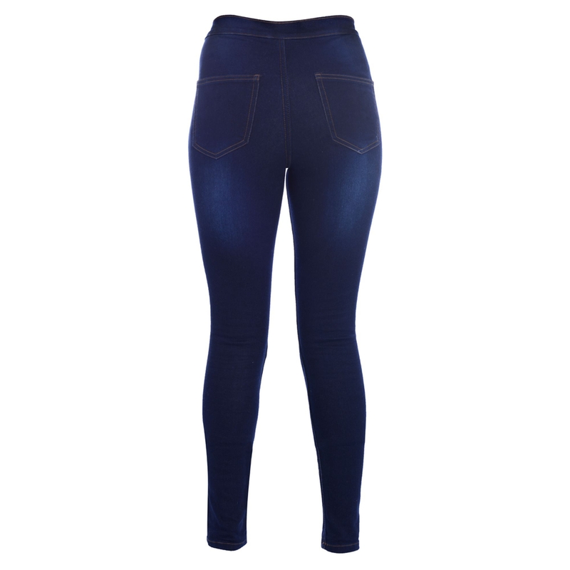 Lung jambiere lungi pentru femei Oxford Jeggings Jeggings Albastru