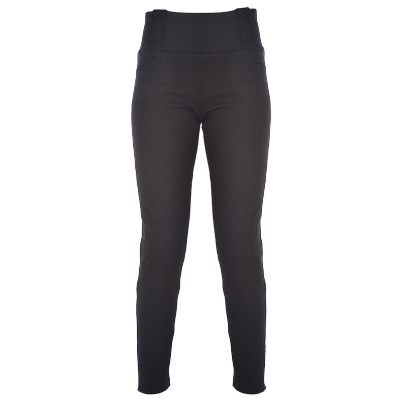 Pantaloni Oxford Super Leggings negru pentru femei