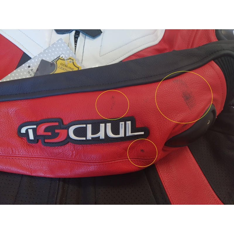 Jachetă de damă Tschul 736 negru-alb-roșu - II. calitate