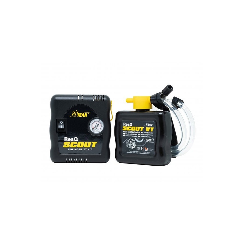 Kit automat de reparare a anvelopelor airMAN ResQ Scout VT MOTO