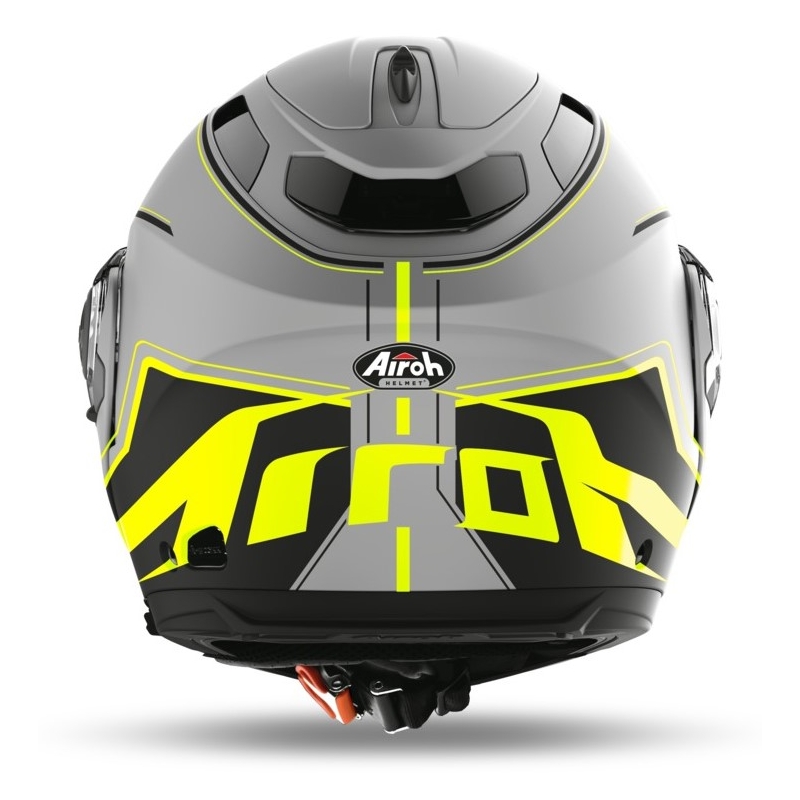 Cască basculantă Airoh Phantom S Beat gri-negru-galben-fluo