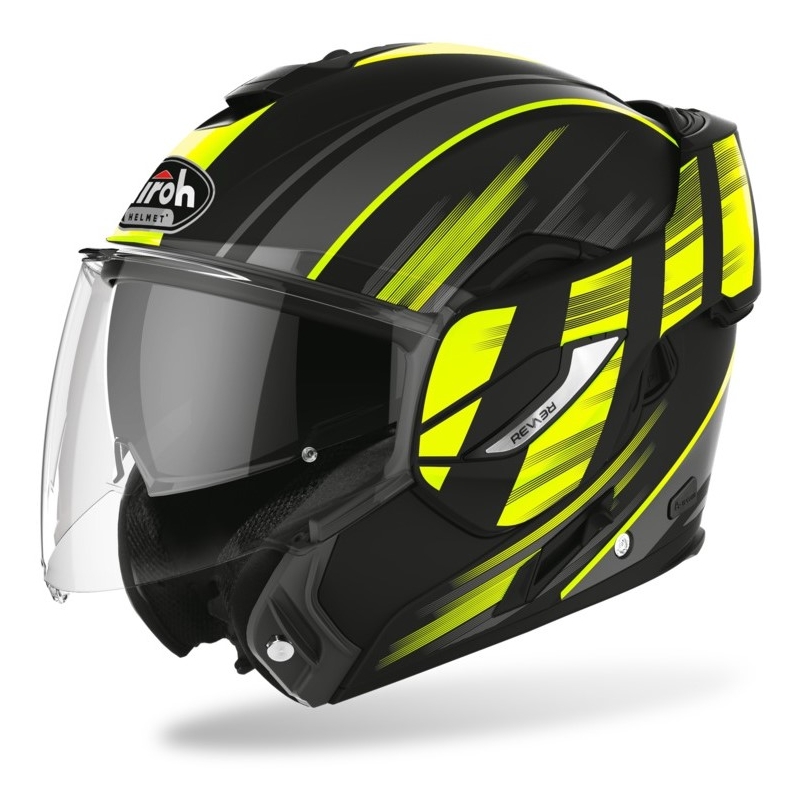 Cască de protecție Airoh REV19 Ikon negru-galben-fluo