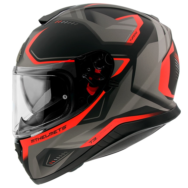 Cască integrală MT Thunder 3 SV Turbine negru-gri-roșu lichidare