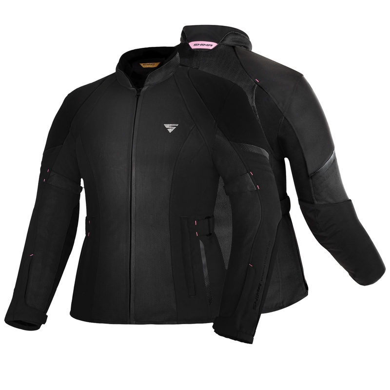 Jacheta de motociclete Shima Jet Black pentru femei lichidare