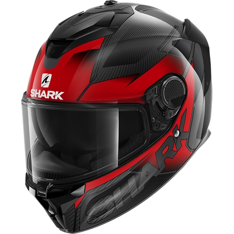 Cască integrală SHARK SPARTAN GT Carbon Shestter negru-roșu