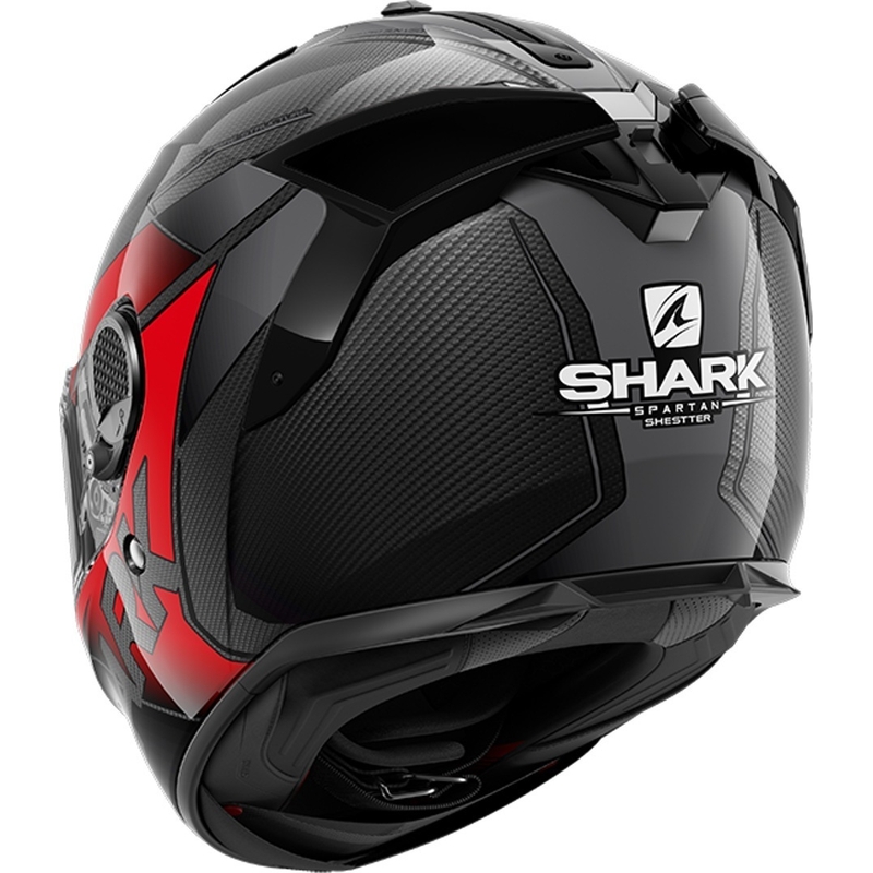 Cască integrală SHARK SPARTAN GT Carbon Shestter negru-roșu