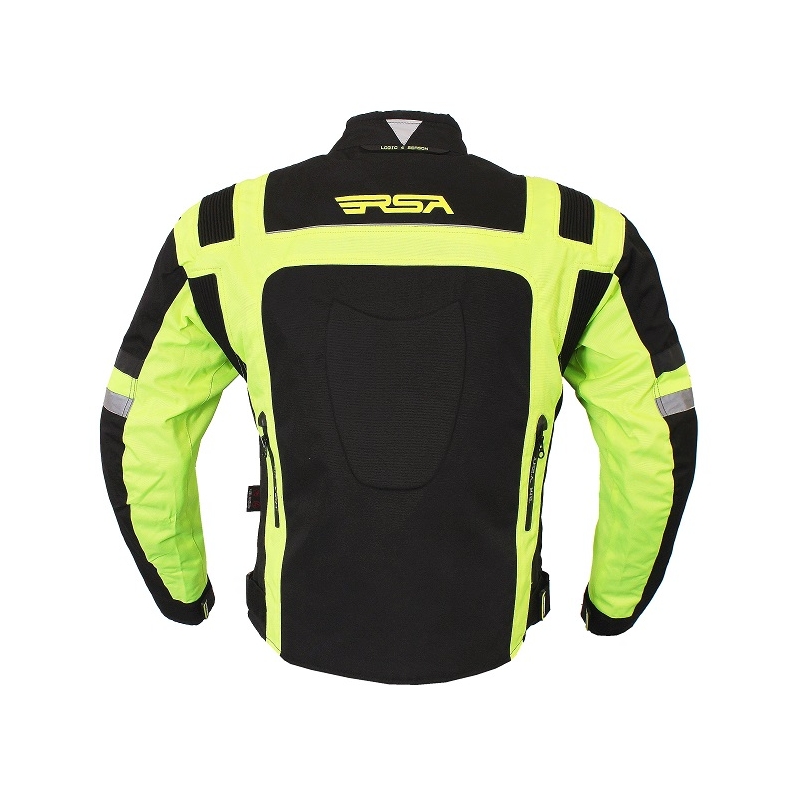 RSA Gear negru-fluo galben jacheta de motociclete lichidare