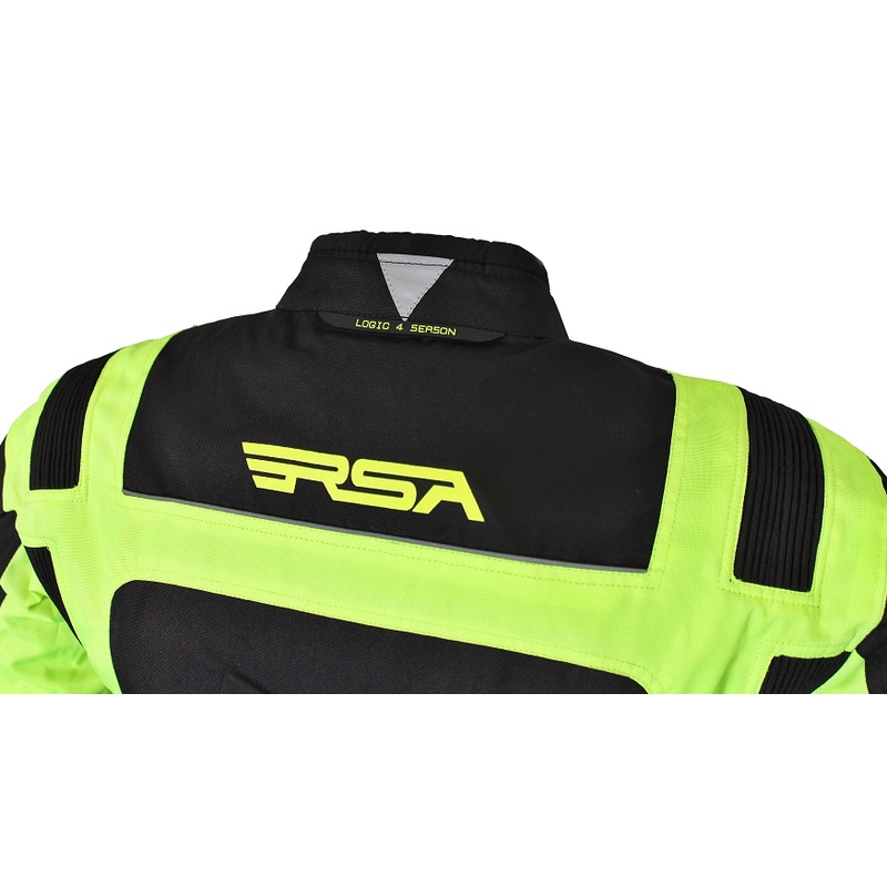 RSA Gear negru-fluo galben jacheta de motociclete lichidare