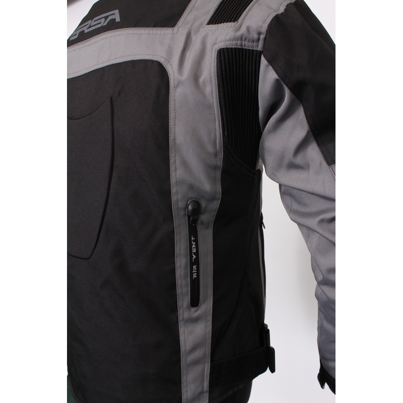 RSA Gear negru și gri jacheta de motociclete lichidare