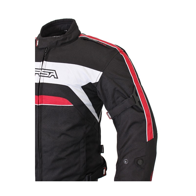 RSA Iron negru și roșu jacheta de motociclete lichidare