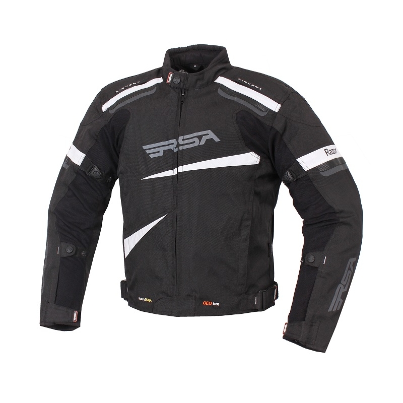 RSA Razor Razor negru și alb jachetă de motociclete lichidare