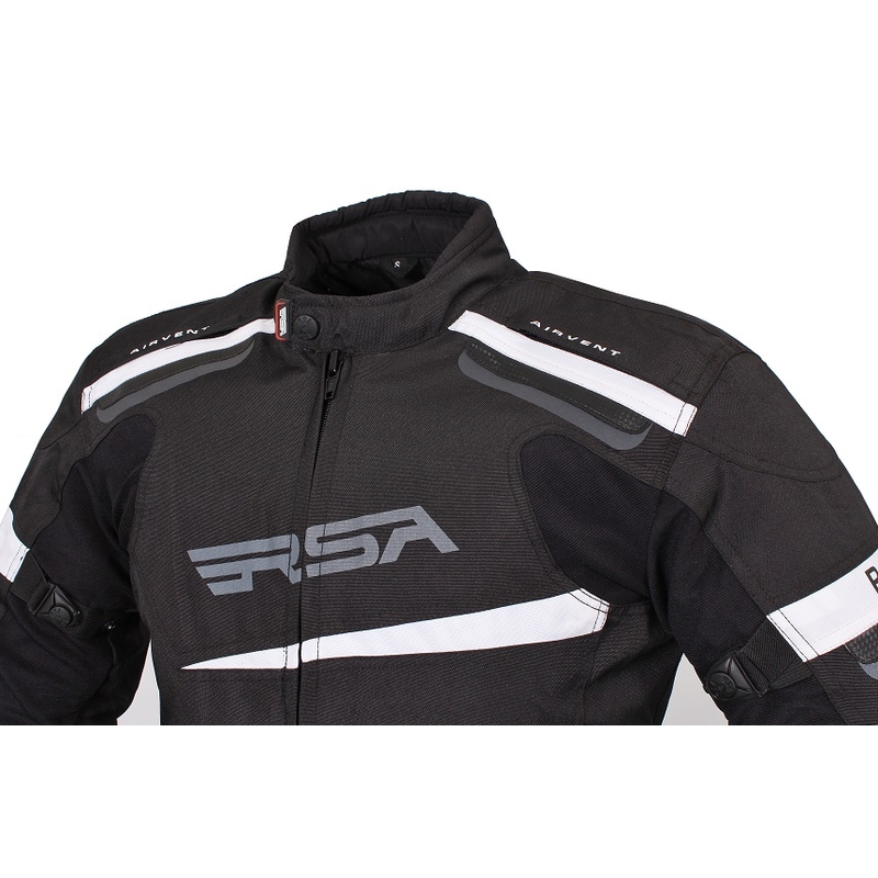 RSA Razor Razor negru și alb jachetă de motociclete lichidare
