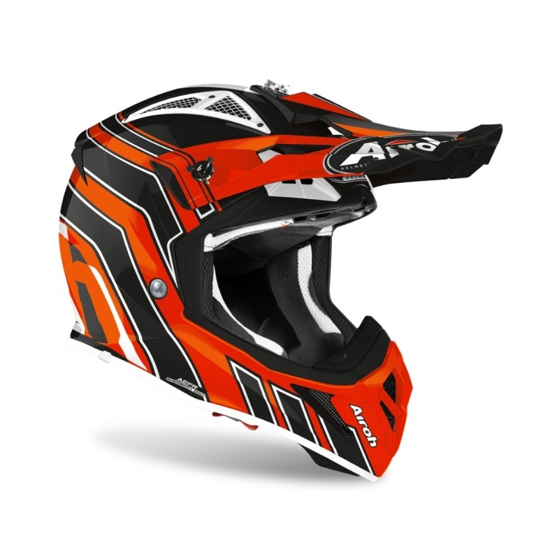 Cască de motocros Airoh Aviator Ace Art portocaliu-negru 2021