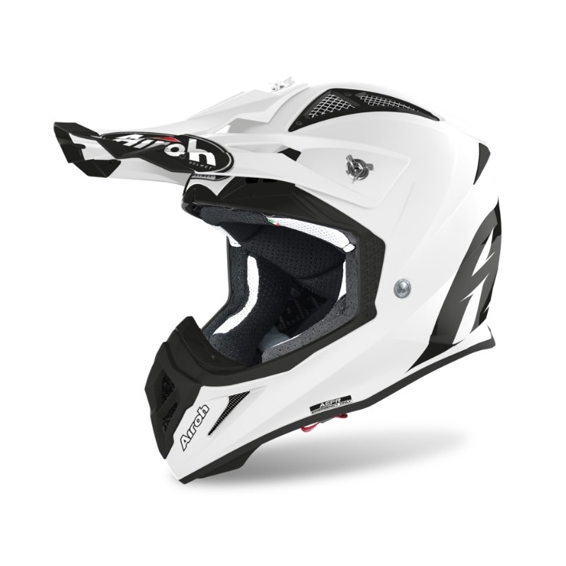 Cască de motocros Airoh Aviator Ace Culoare albă lichidare