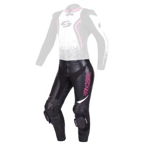 Pantaloni Tschul 586 negru-alb-roz  pentru femei výprodej lichidare
