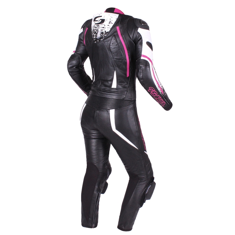Pantaloni Tschul 586 negru-alb-roz  pentru femei výprodej lichidare