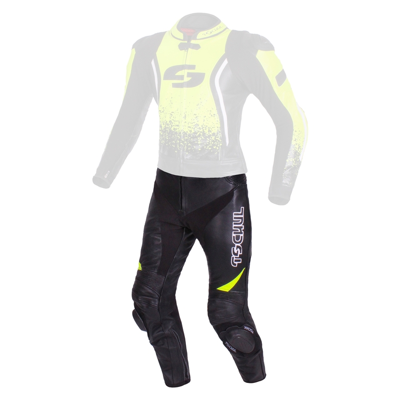 Pantaloni Tschul 585 negru-fluo-galben pentru bărbați výprodej lichidare