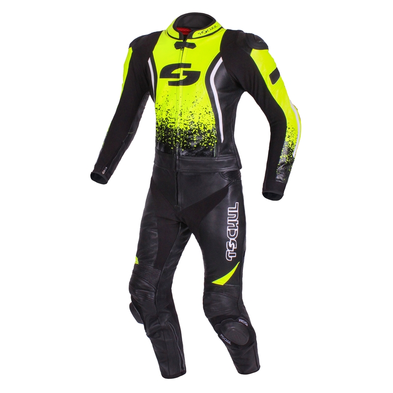 Pantaloni Tschul 585 negru-fluo-galben pentru bărbați výprodej lichidare