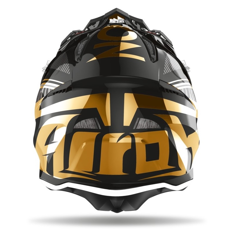 Cască de motocros Airoh Aviator Novak 2.3 AMSS negru-auriu