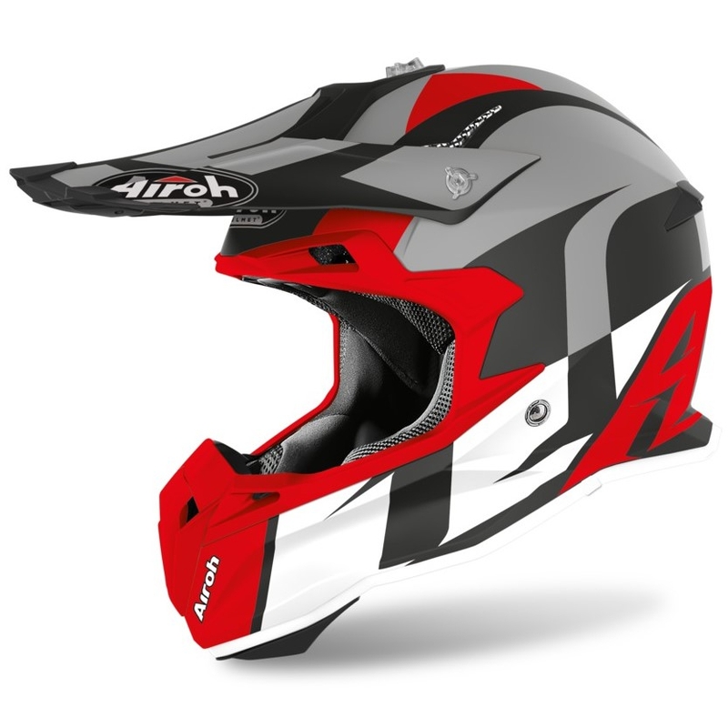 Casca de motocross Airoh Terminator Shoot roșu-gri lichidare