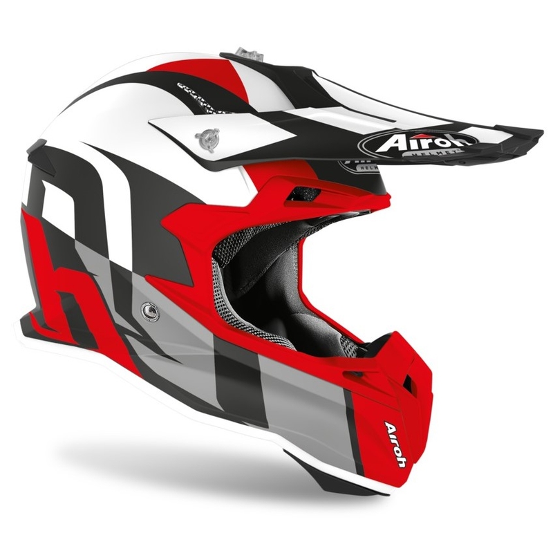 Casca de motocross Airoh Terminator Shoot roșu-gri lichidare