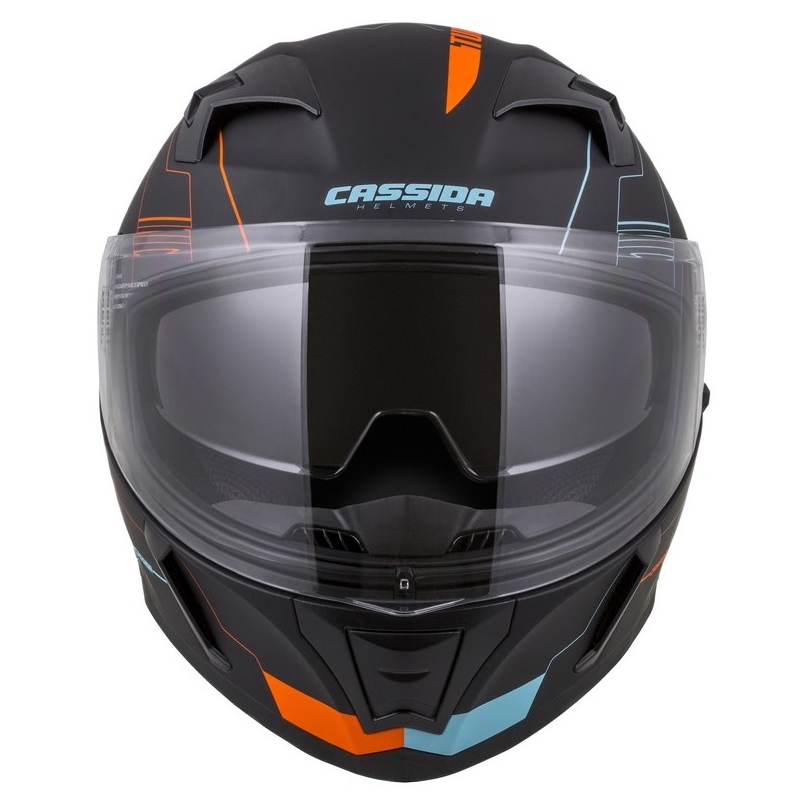 Cască Cassida Integral 3.0 Turbohead negru-portocaliu-albastru lichidare