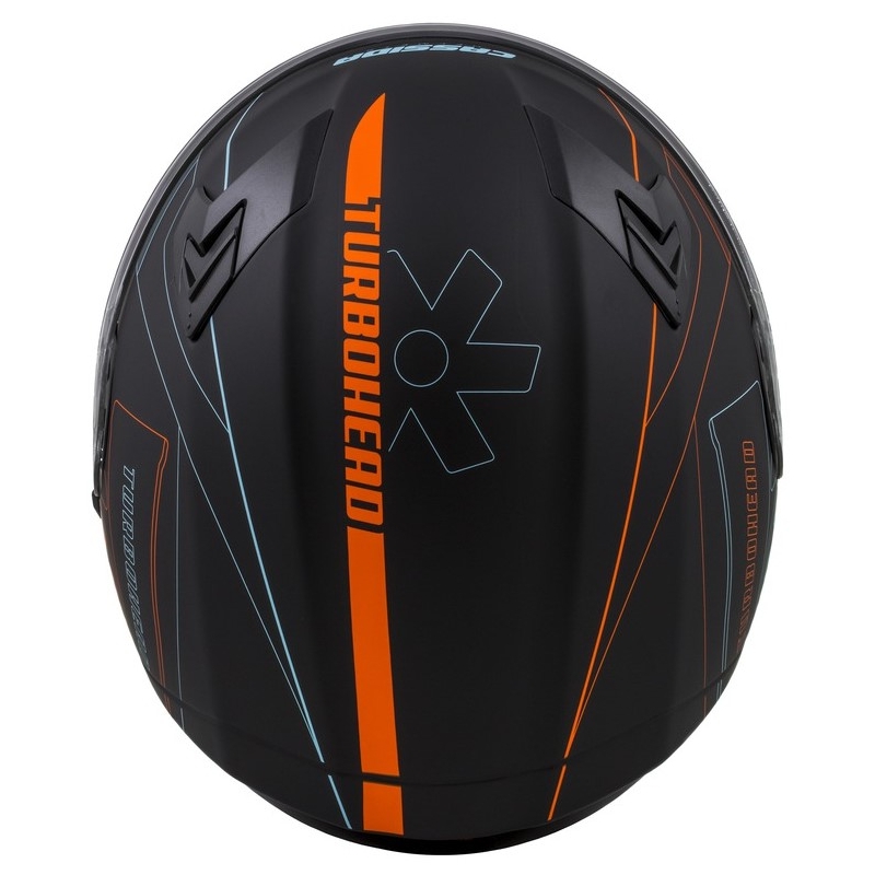 Cască Cassida Integral 3.0 Turbohead negru-portocaliu-albastru lichidare