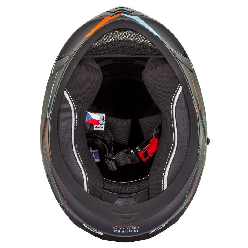 Cască Cassida Integral 3.0 Turbohead negru-portocaliu-albastru lichidare
