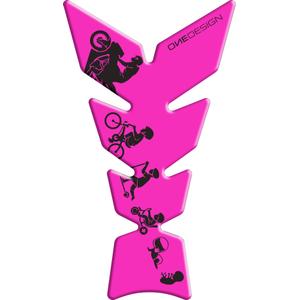 Rezervor de combustibil autocolant Print - Moon fluo pink
