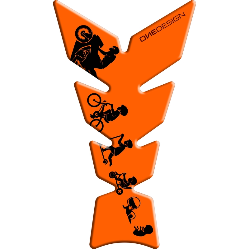 Capacul rezervorului de combustibil Print - Moon fluo orange