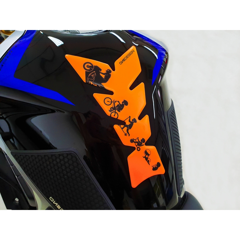 Capacul rezervorului de combustibil Print - Moon fluo orange