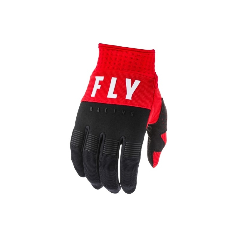 Mănuși de motocros FLY Racing F-16 2020 negru-roșu-alb