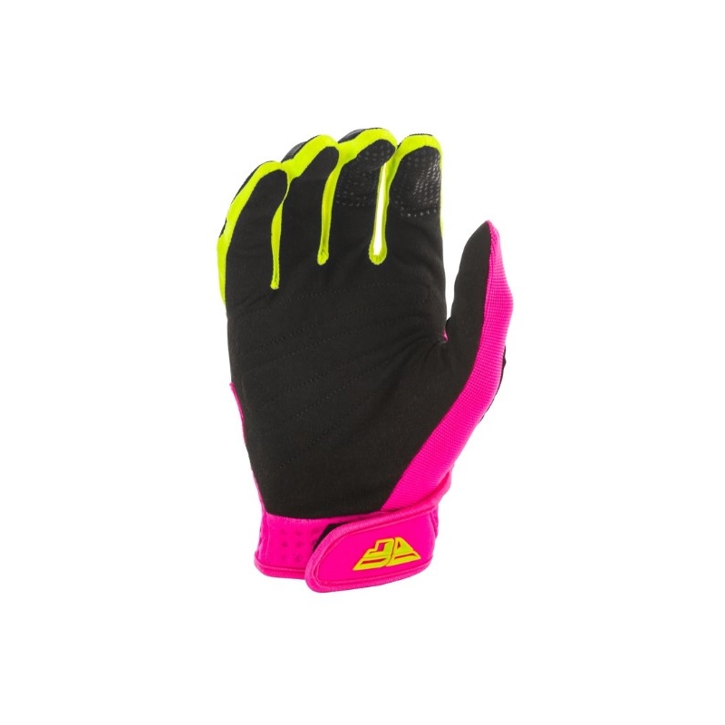 Mănuși de motocros FLY Racing F-16 2020 negru-roz-galben-fluo