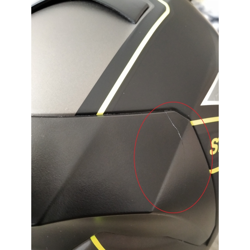 Cască moto integrală Street Racer SR I1 negru-gri-galben fluorescent - calitate II