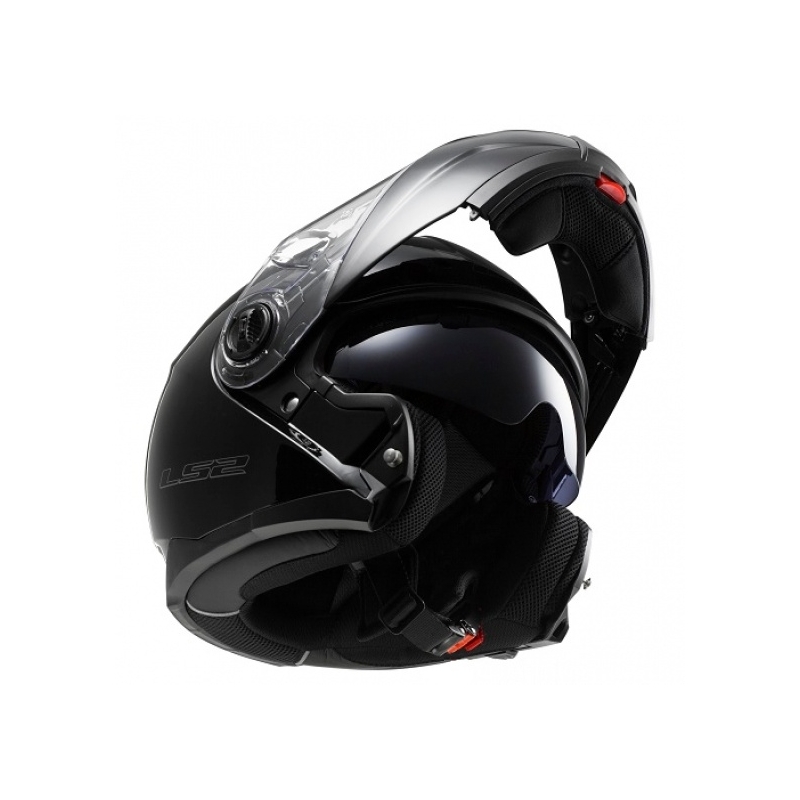 Cască de motociclist LS2 FF325 Strobe negru lucios - Clasa II
