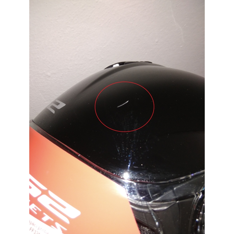 Cască de motociclist LS2 FF325 Strobe negru lucios - Clasa II