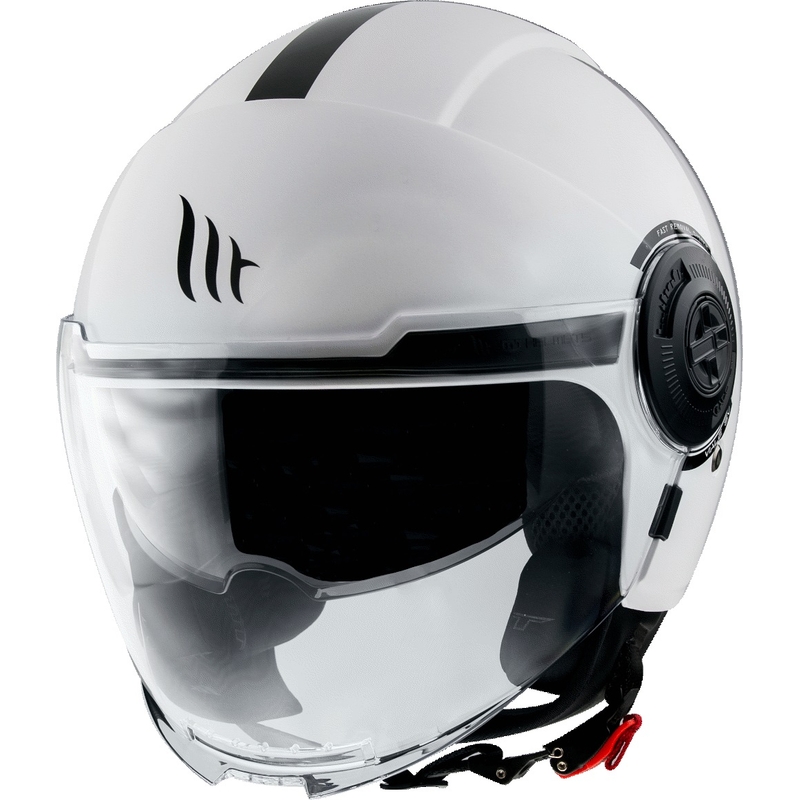 Cască de motocicletă MT Viale Open White Gloss