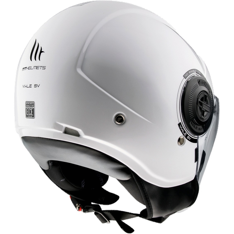 Cască de motocicletă MT Viale Open White Gloss