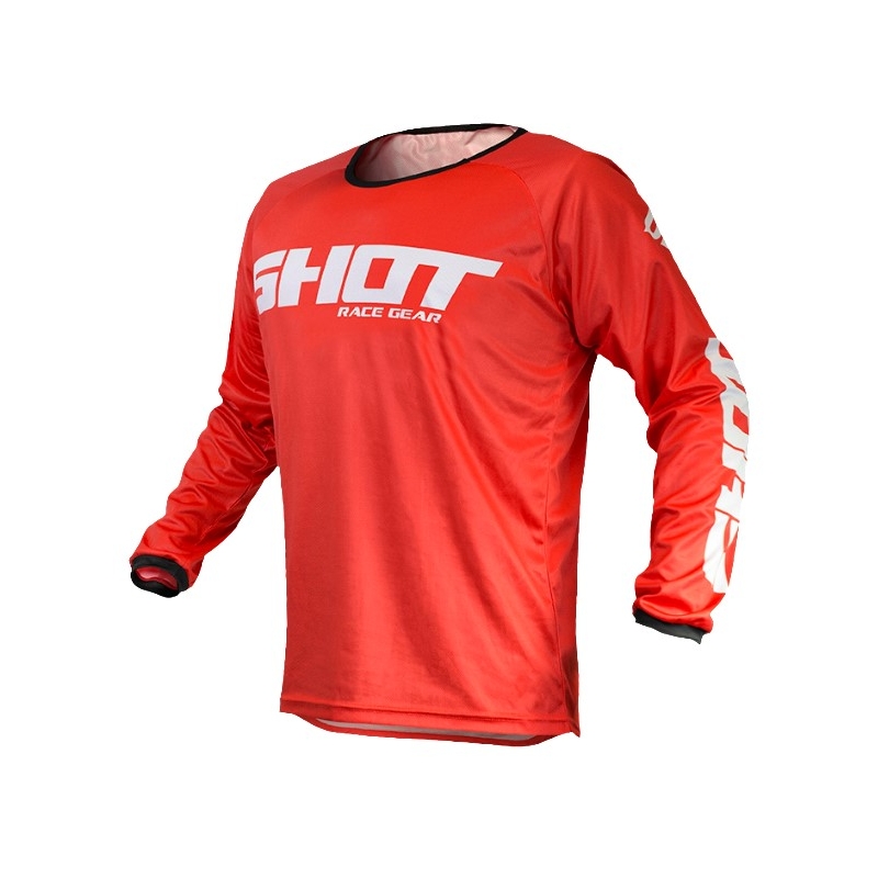 Tricou motocros Shot Devo Raw roșu lichidare