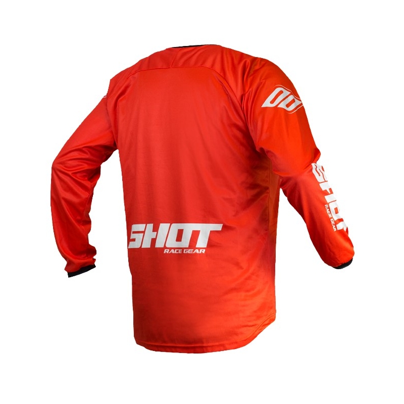 Tricou motocros Shot Devo Raw roșu lichidare
